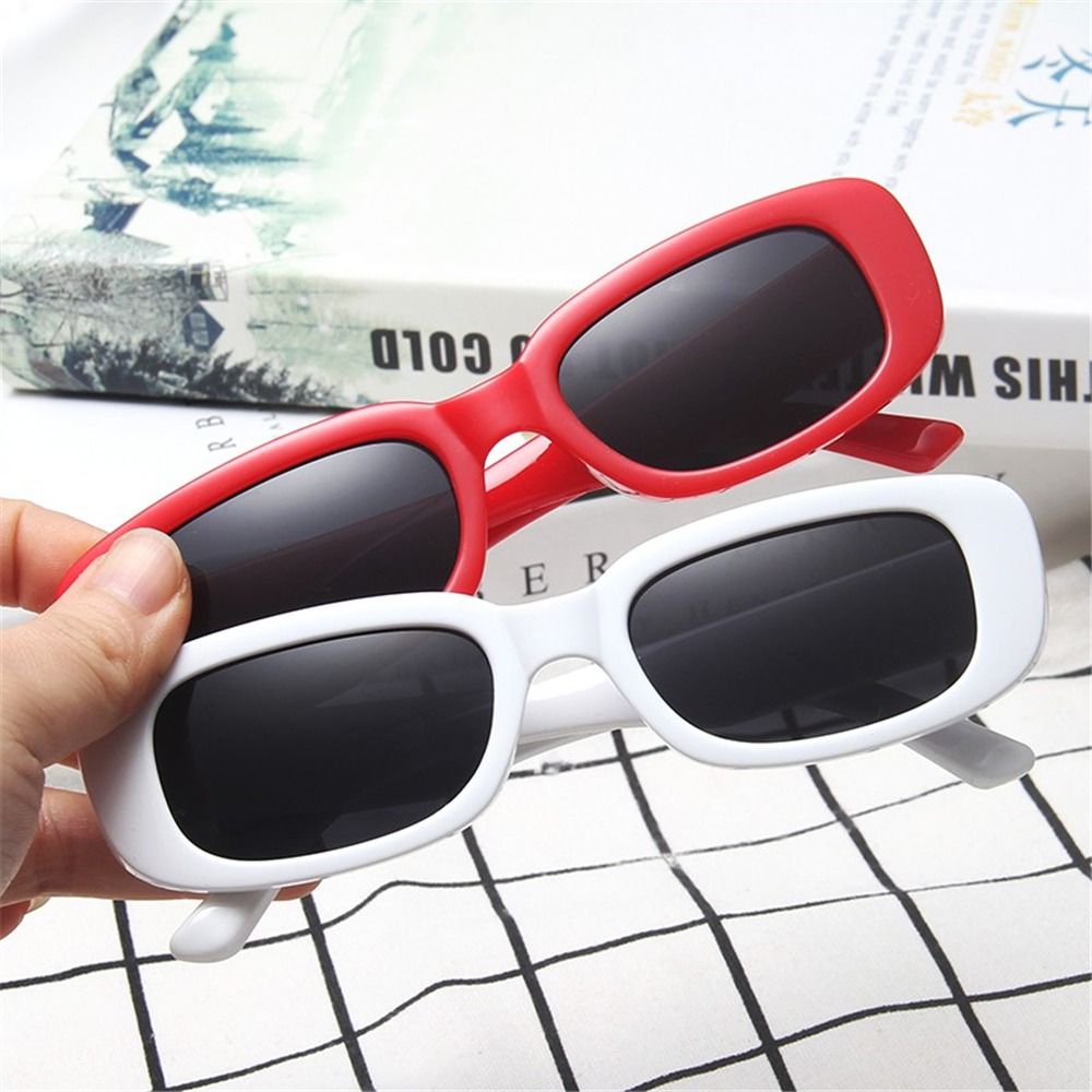 Street Fashion Glasses - Trendy Narrow Square Frame Y2K Sun