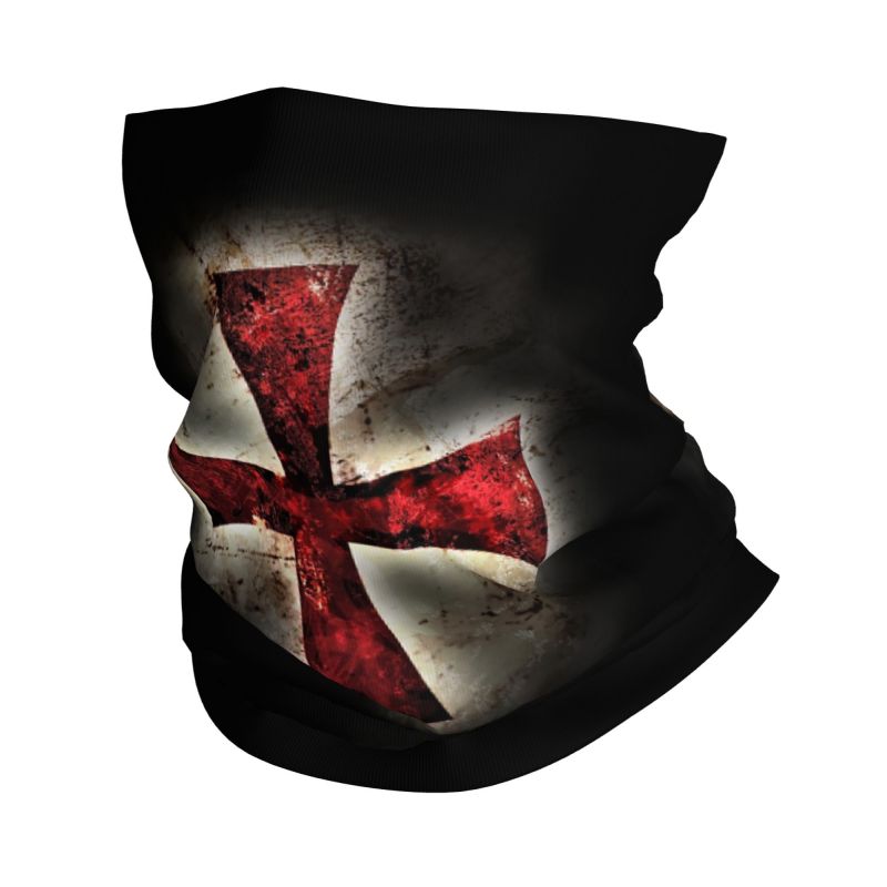 Balaclava Face Mask - Custom Knights Templar Flag Bandana Neck