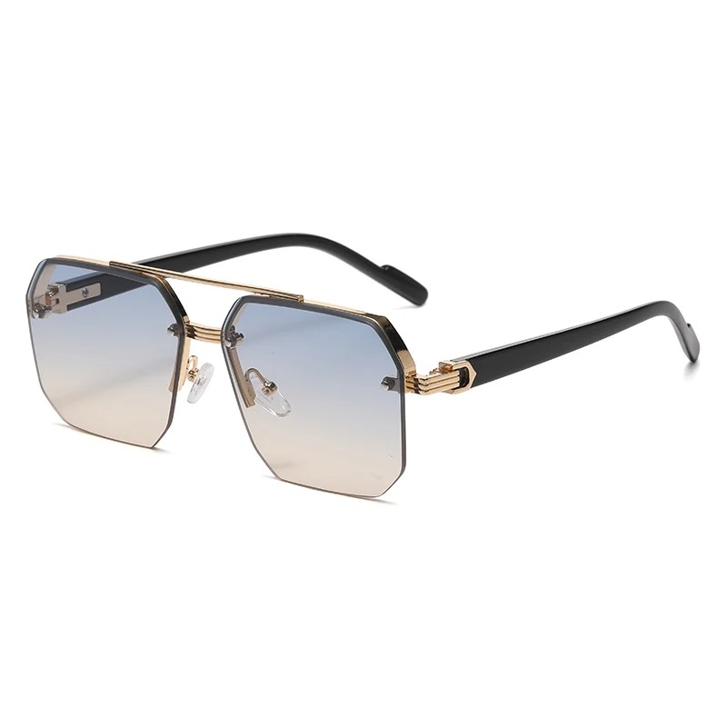 Men's Metal Sunglasses Square  - Street Fashion Glasses 评论和价格