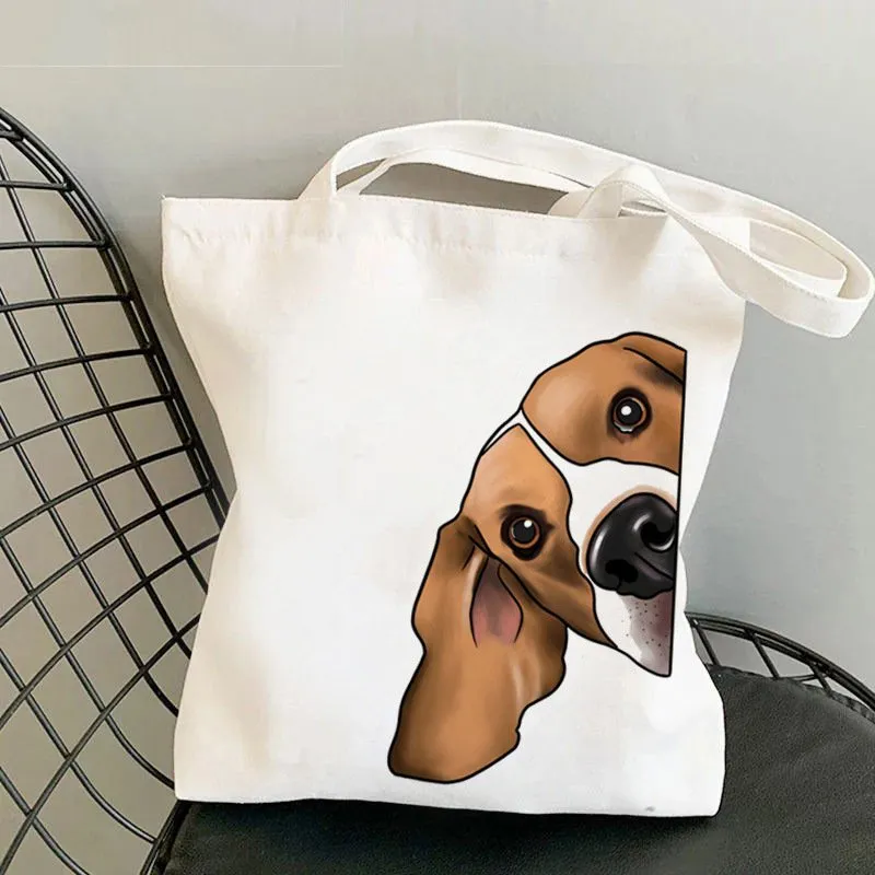Artistic Beagle Portrait Canva - Tote Bag Canvas Print 评论和价格
