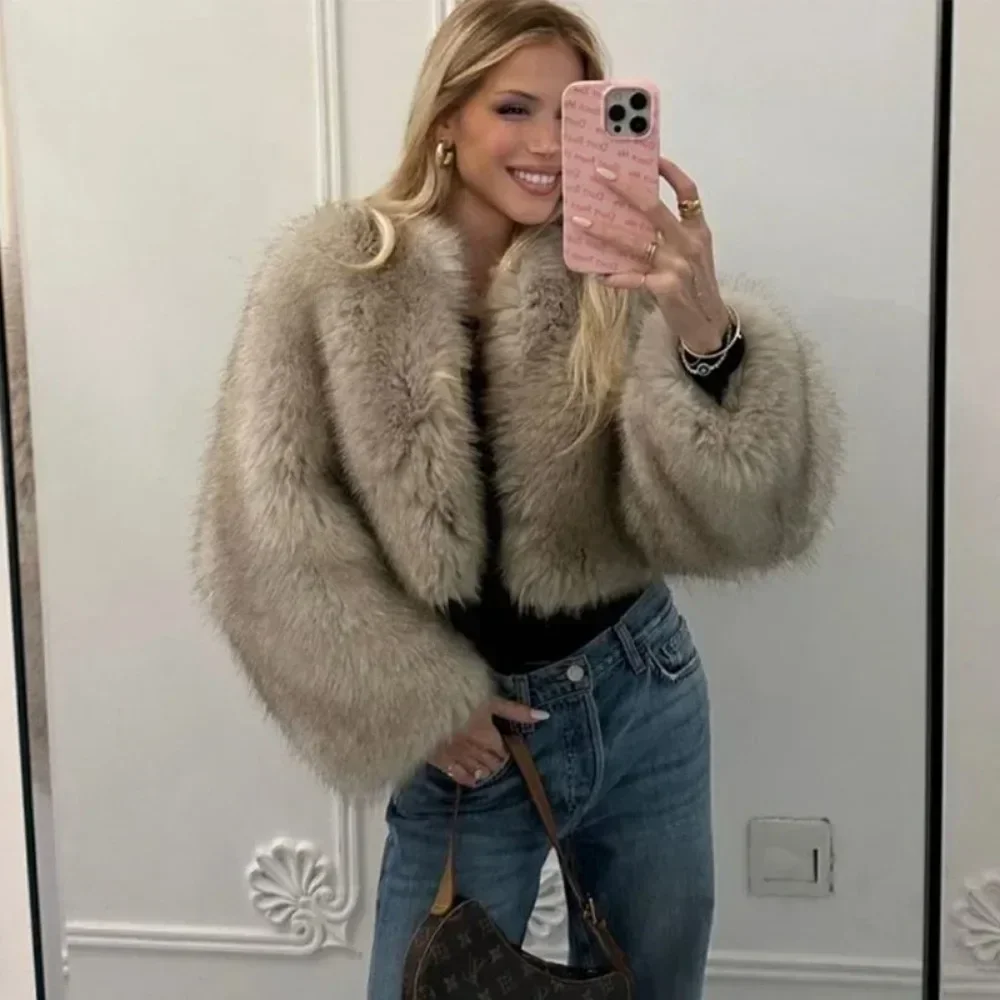 OFTBUY Faux Fur Jacket Women S - Street Fashion Week 评论和价格