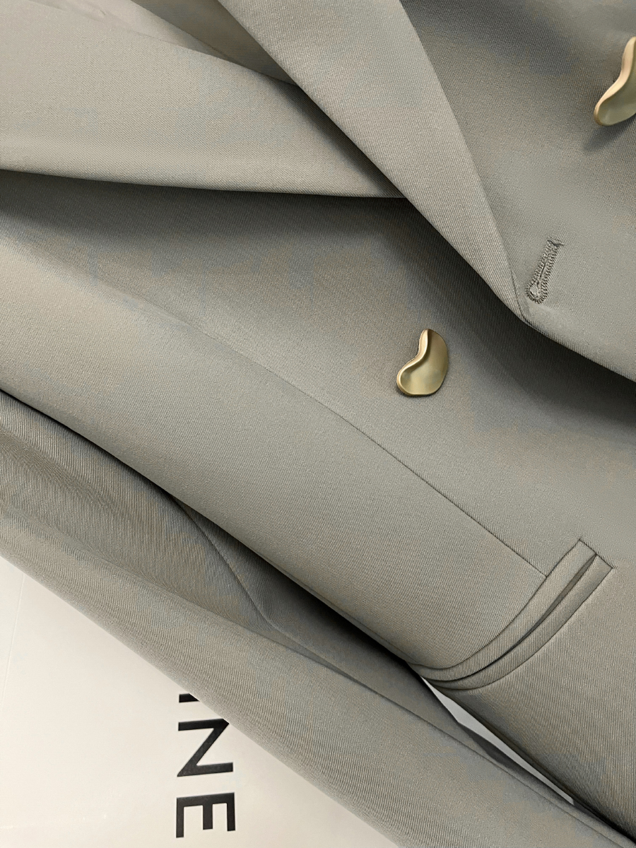 Casual Chic Grey Blazer Women  - Street Fashion England 评论和价格
