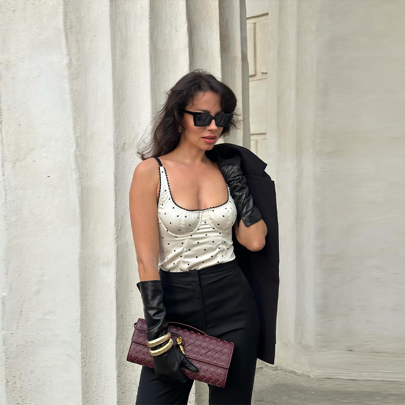 Chic New Strap Sleeveless Dot  - Street Fashion England 评论和价格