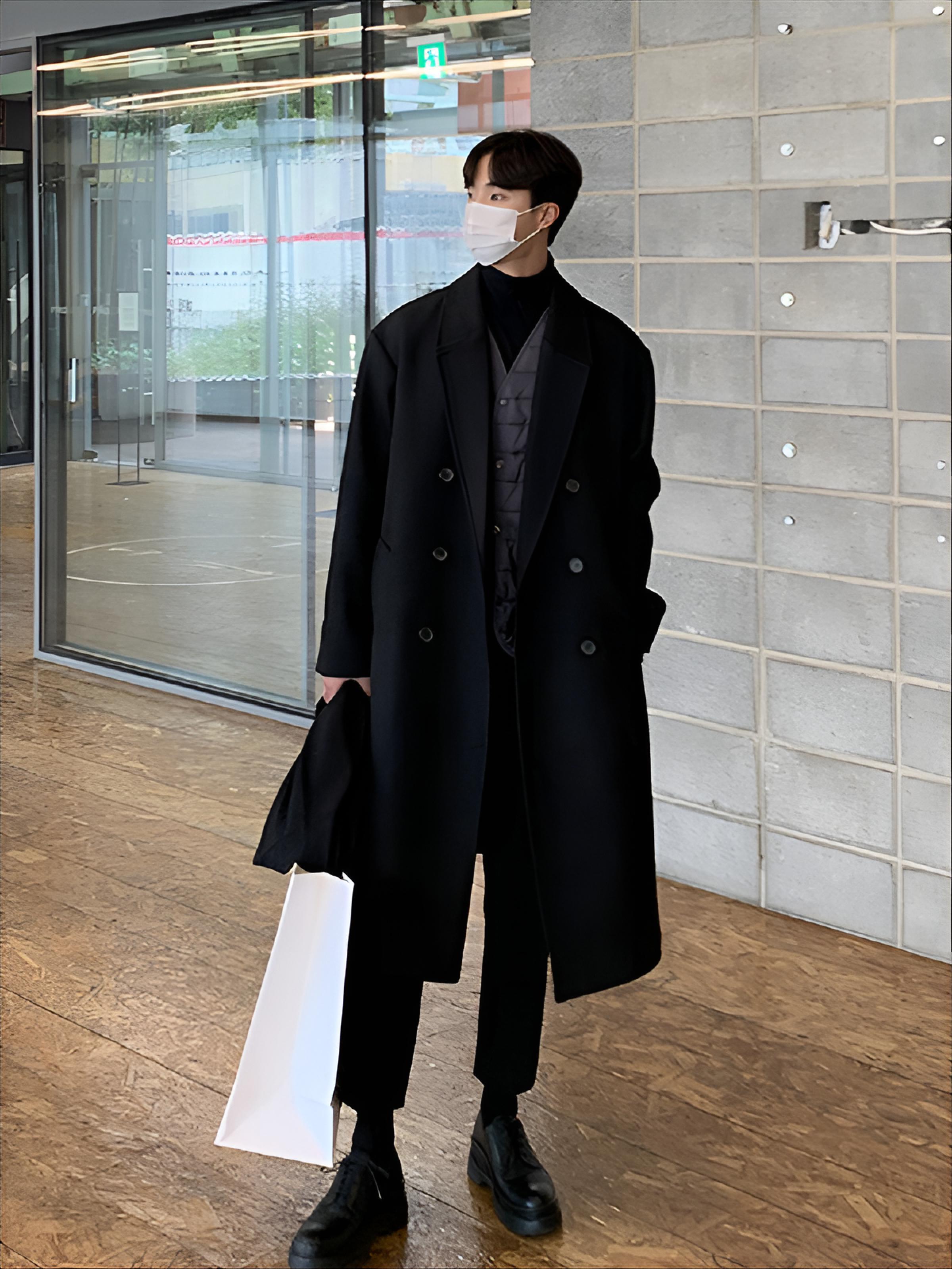 Trench Beige Coat Mens Section - Street Fashion Reviews 评论和价格