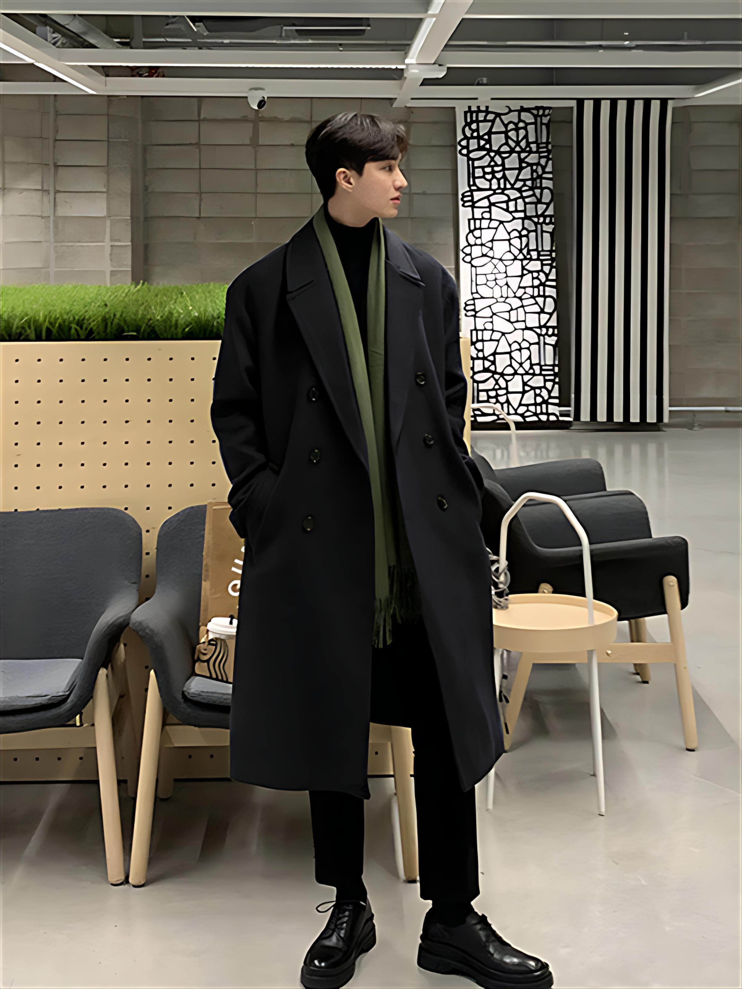 Trench Beige Coat Mens Section - Street Fashion Reviews 评论和价格