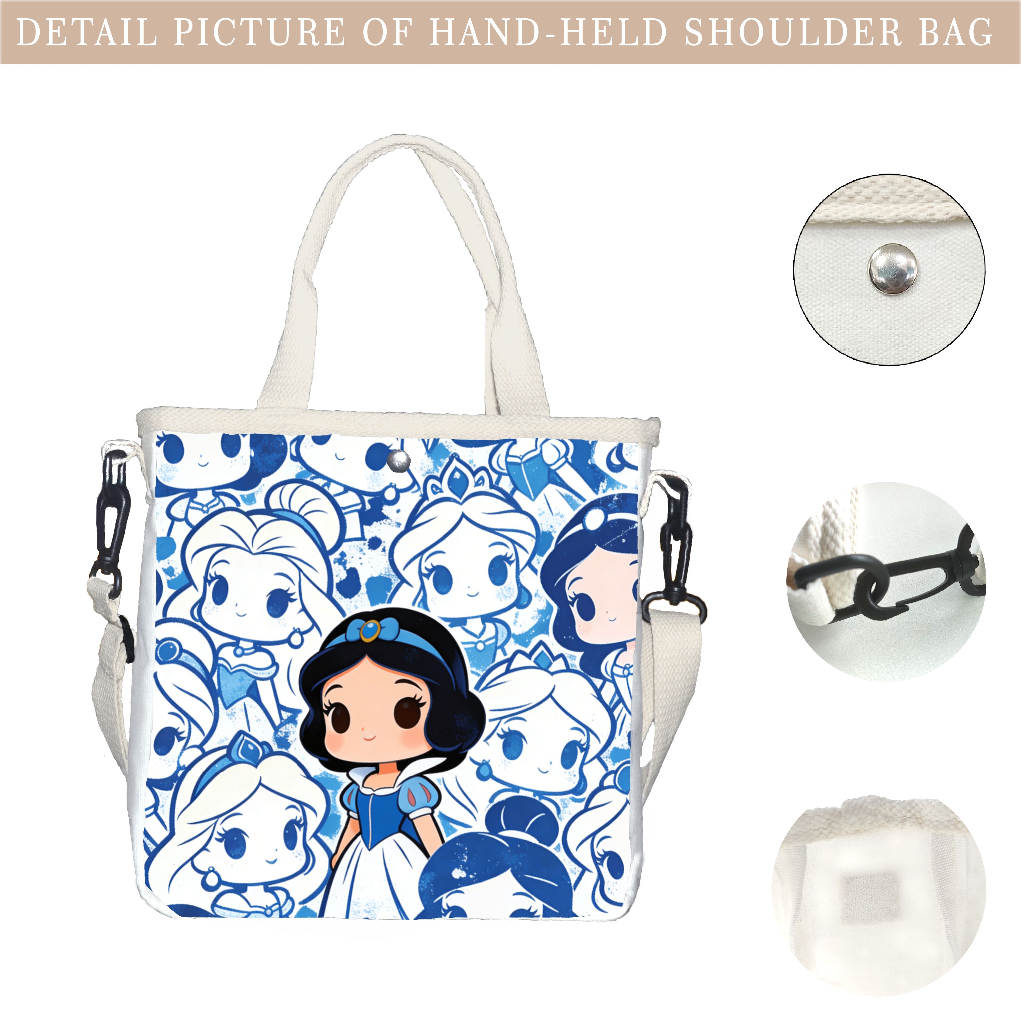 Cartoon snow white Characters  - Tote Bag Canvas Print 评论和价格