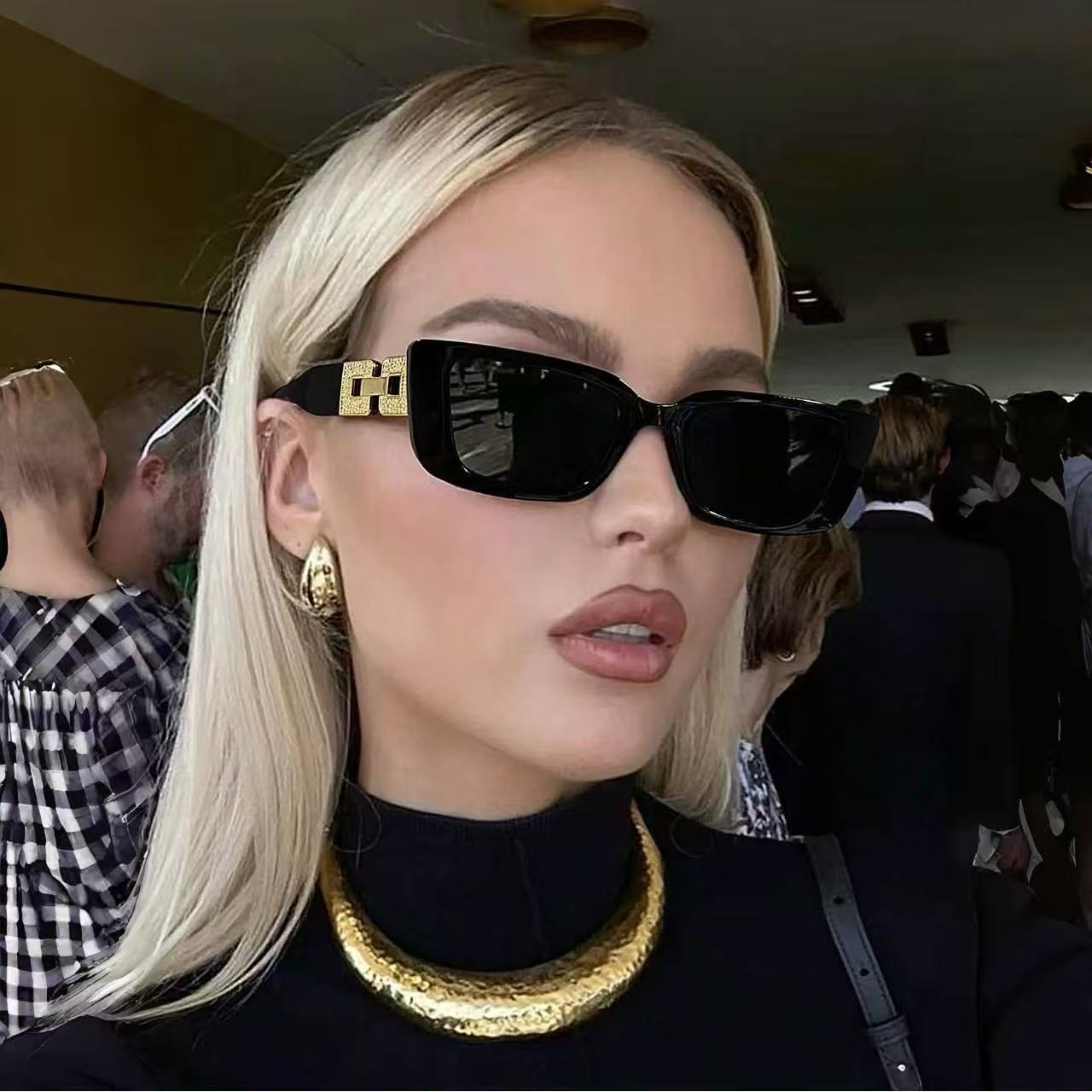 2026 new square sunglasses wom - Street Fashion Model 评论和价格