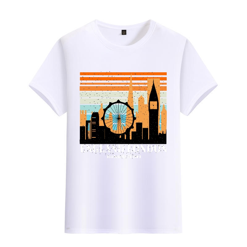 Men's Black Round-Neck Short-S - Street Fashion In London 评论和价格