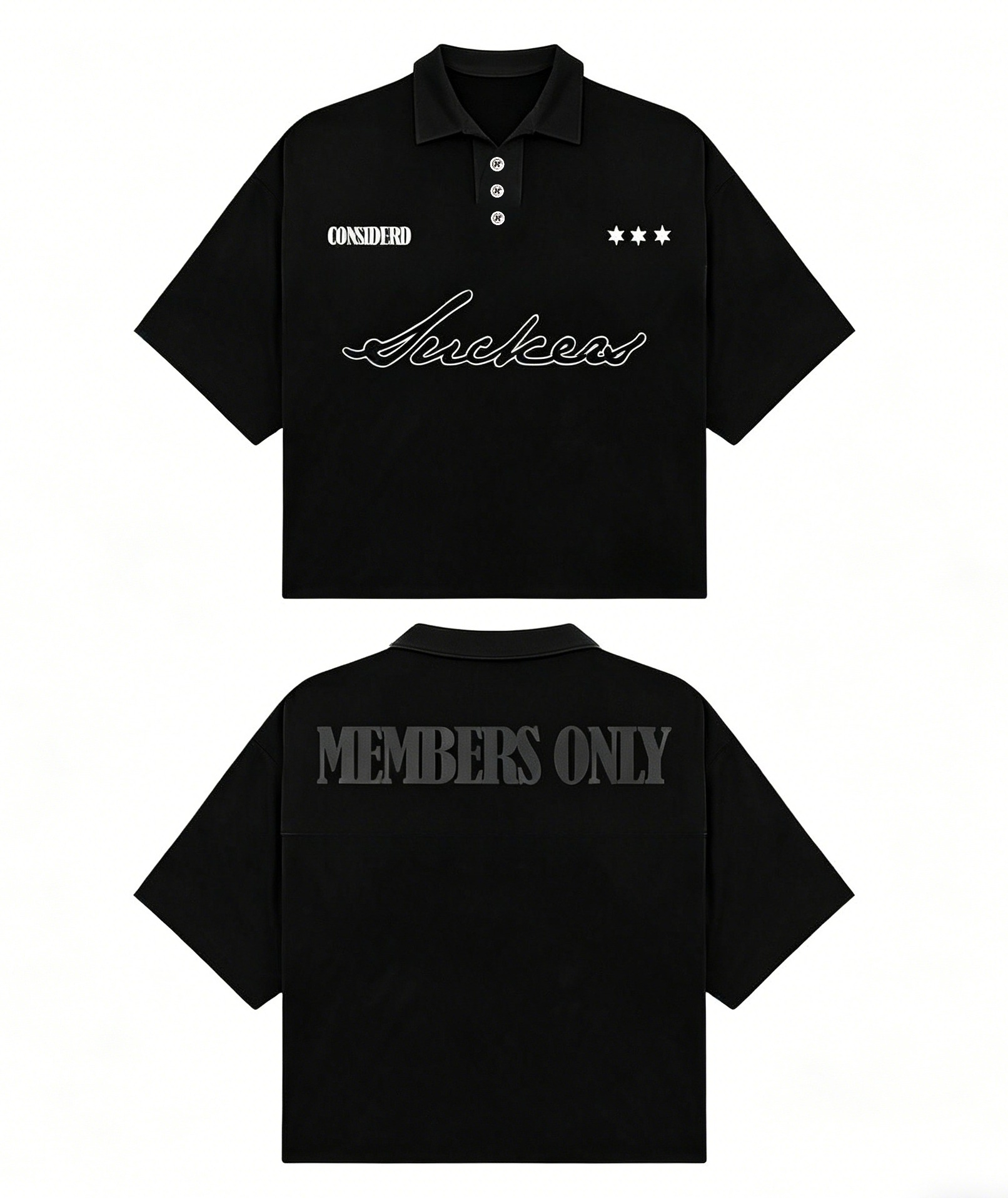 Men's Black Polo-shirts Short- - Street Fashion England 评论和价格