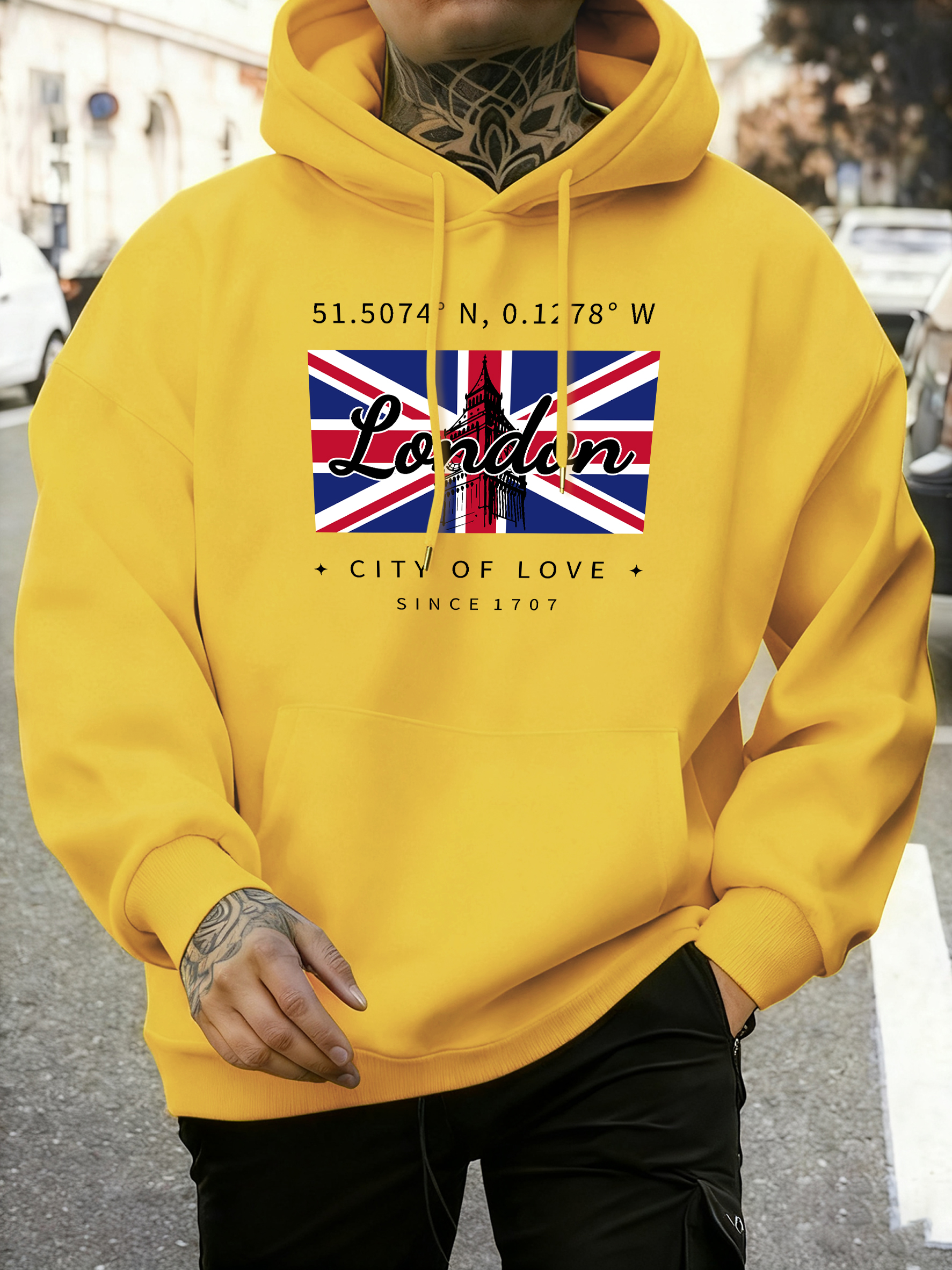London City Of Love Flag Print - Street Fashion In London 评论和价格