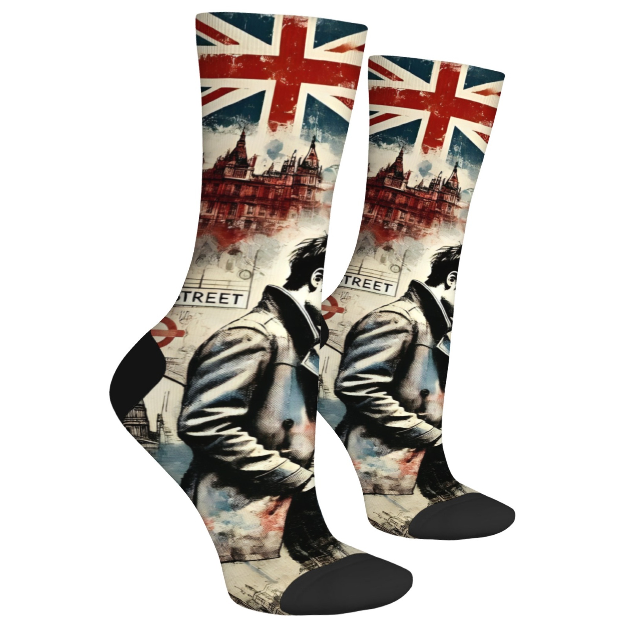 London Melancholic Boy Print M - Street Fashion In London 评论和价格