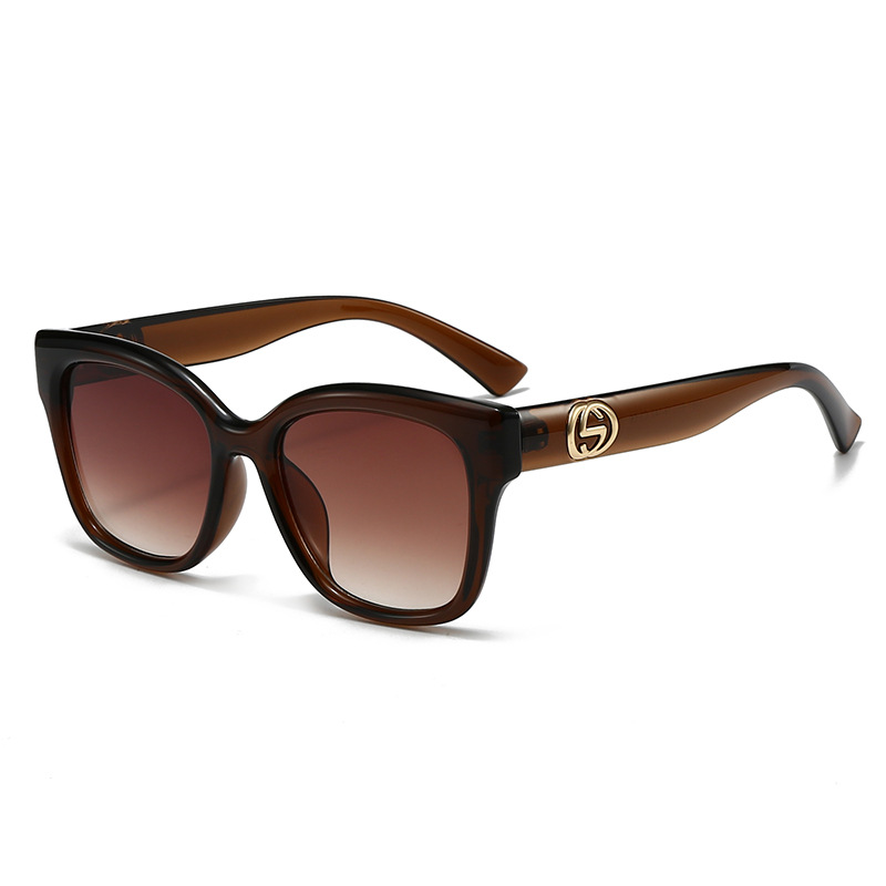 Retro Minimalist Solid Color F - Street Fashion Glasses 评论和价格