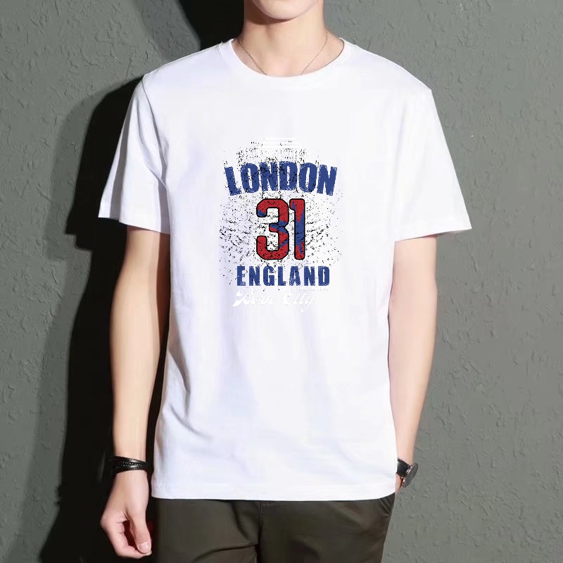Men's Black Round-Neck Short-S - Street Fashion In London 评论和价格