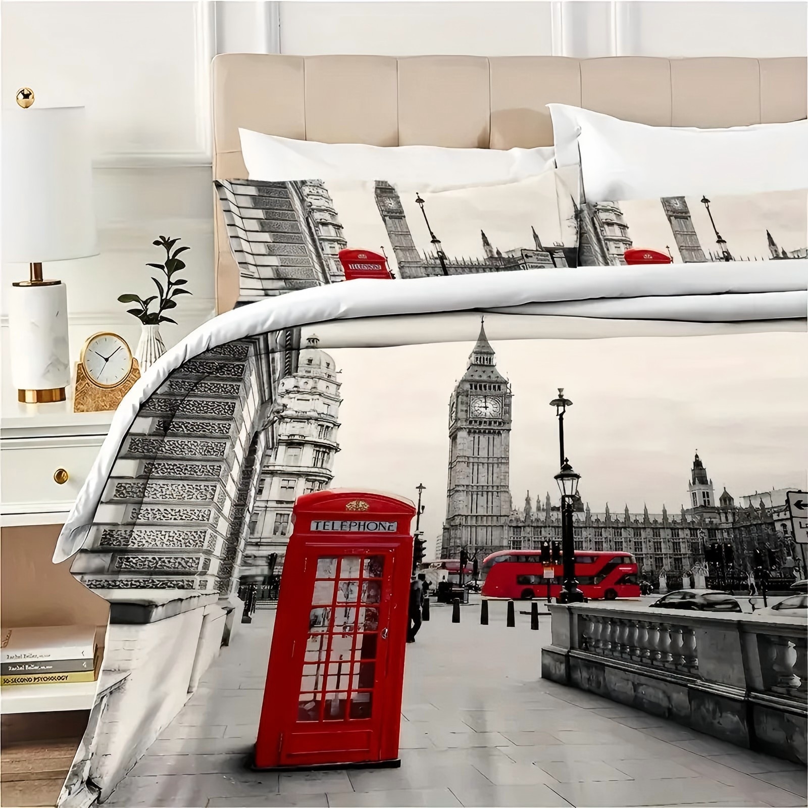 London Street Pattern 3D Print - Street Fashion In London 评论和价格