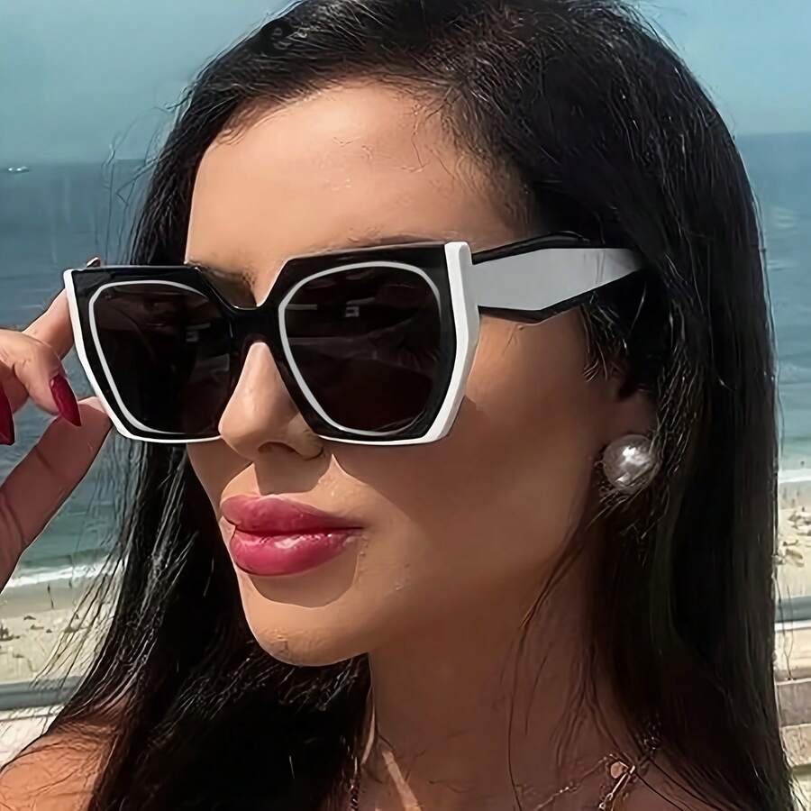 Polygonal Women'S Glasses In B - Street Fashion Week 评论和价格