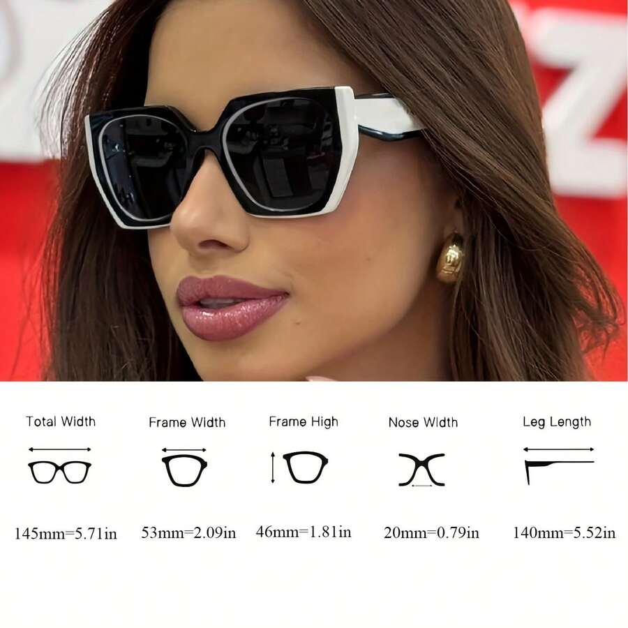 Polygonal Women'S Glasses In B - Street Fashion Week 评论和价格