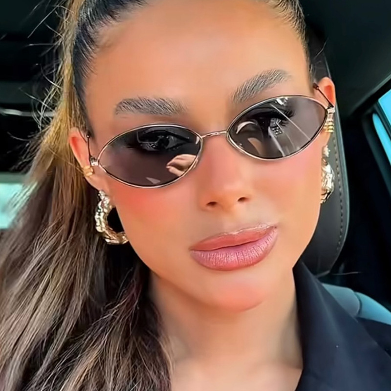 Retro Cat eye Woman Sunglasses - Street Fashion Glasses 评论和价格