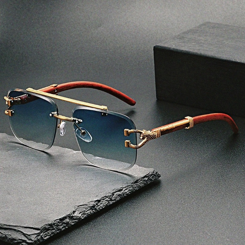 Trendy Square Sunglasses Rimle - Street Fashion Glasses 评论和价格