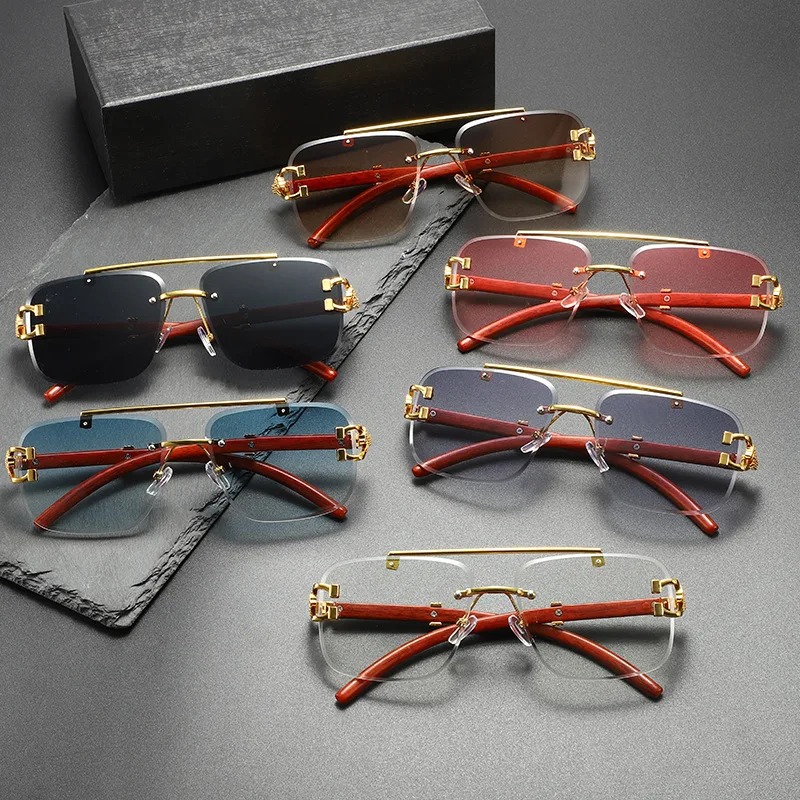 Trendy Square Sunglasses Rimle - Street Fashion Glasses 评论和价格