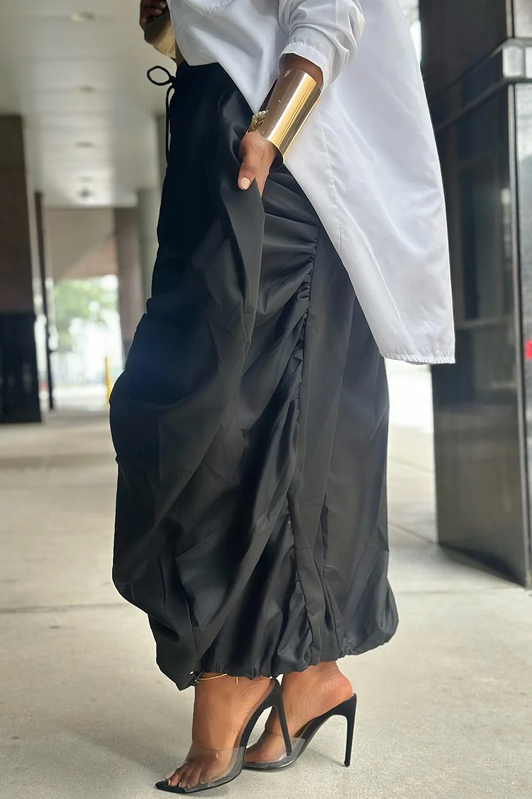 Women Plus Size Ruched Drawstr - Street Fashion England 评论和价格