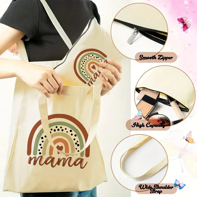 Mama Printed Shoulder Bag, Reu - Tote Bag Canvas Print 评论和价格