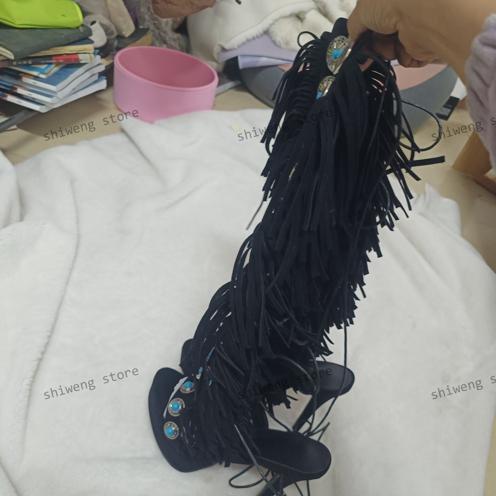Sexy Open Toe Ladies Tassel Ge - Street Fashion Lady 评论和价格